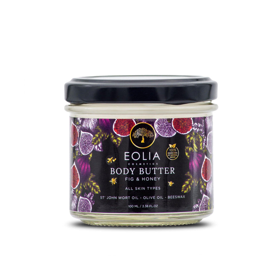 Natural Body Butter With Olive Oil St. John's Wort Oil Beeswax Fig And Honey Eolia Cosmetics 3.38 fl.oz - Kallisti Natural