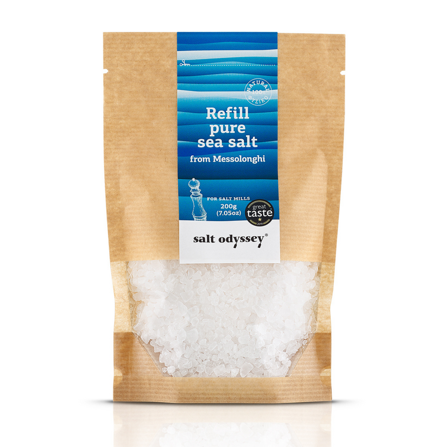 Refill Bag of Pure Sea Salt from Messolonghi